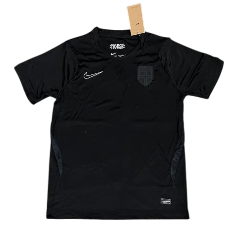 IVO black professional soccer performance jersey with breathable moisture-wicking fabric and team crest