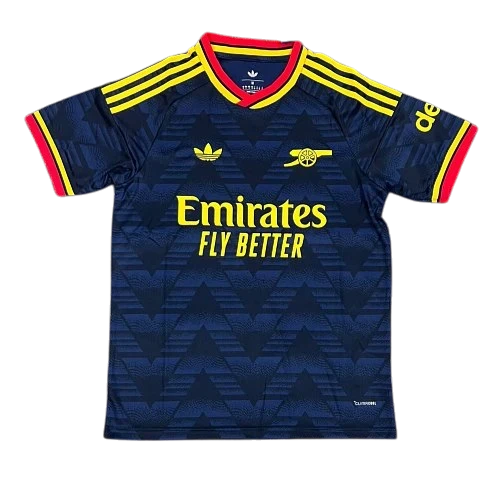 IVO professional soccer jersey in navy blue with yellow accents, team crest, and moisture-wicking fabric.