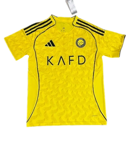 IVO yellow soccer performance jersey with black accents, team crest, and moisture-wicking fabric.